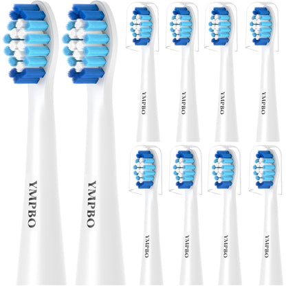 321902 - 10 Koka Furçe Zëvendësuese për Furçën Elektrike të Dhëmbëve Oral-B Pulsonic, të Bardha