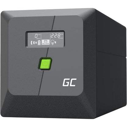 267581 - GREENCELL UPS 1000VA 700W PowerResource me Ekran LCD, UPS me Valë Sinusoide të Pastër, Mbrojtje nga Rrymat e Tepruara, Furnizim me Energji Emergjente për Pajisjet Shtëpiake, USB/RJ45, 4x Schuko