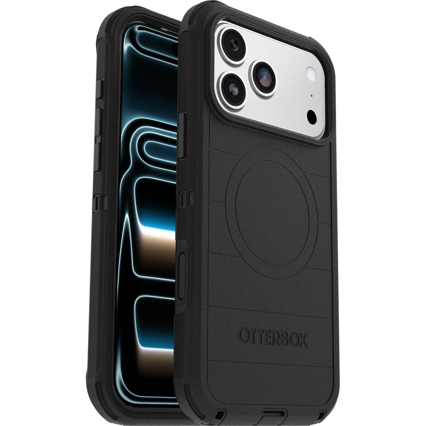 266217 - MBËSHTJELLËSE OTTERBOX DEFENDER SERIES PRO MAGSAFE PËR IPHONE 17 PRO MAX, rezistente ndaj goditjeve dhe rënieve, mbrojtje ekstreme, 7 herë e testuar MIL-STD 810G, e zezë