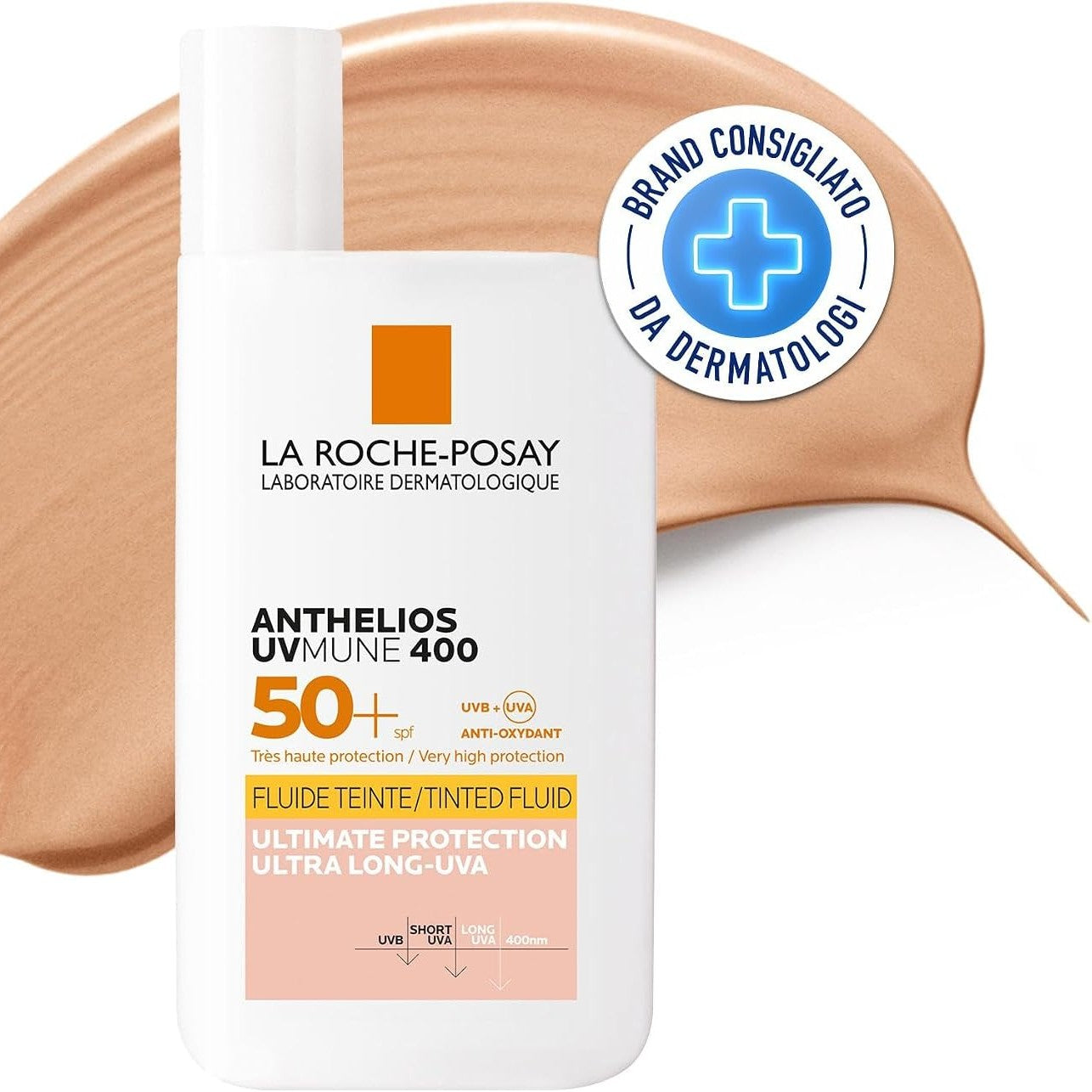 275385 - LA ROCHE-POSAY Anthelios Invisible Fluid, UVMune 400, SPF 50+, 50 ml, Lëng mbrojtës nga dielli për lëkurë të ndjeshme
