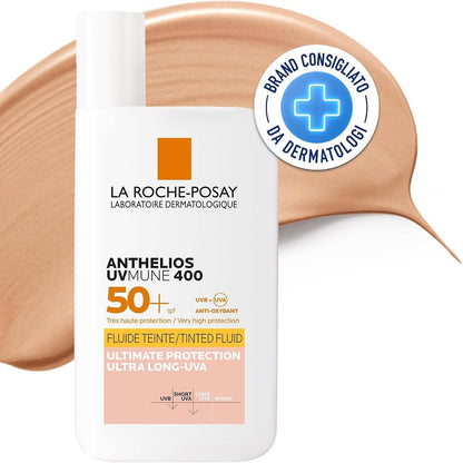 275385 - LA ROCHE-POSAY Anthelios Invisible Fluid, UVMune 400, SPF 50+, 50 ml, Lëng mbrojtës nga dielli për lëkurë të ndjeshme