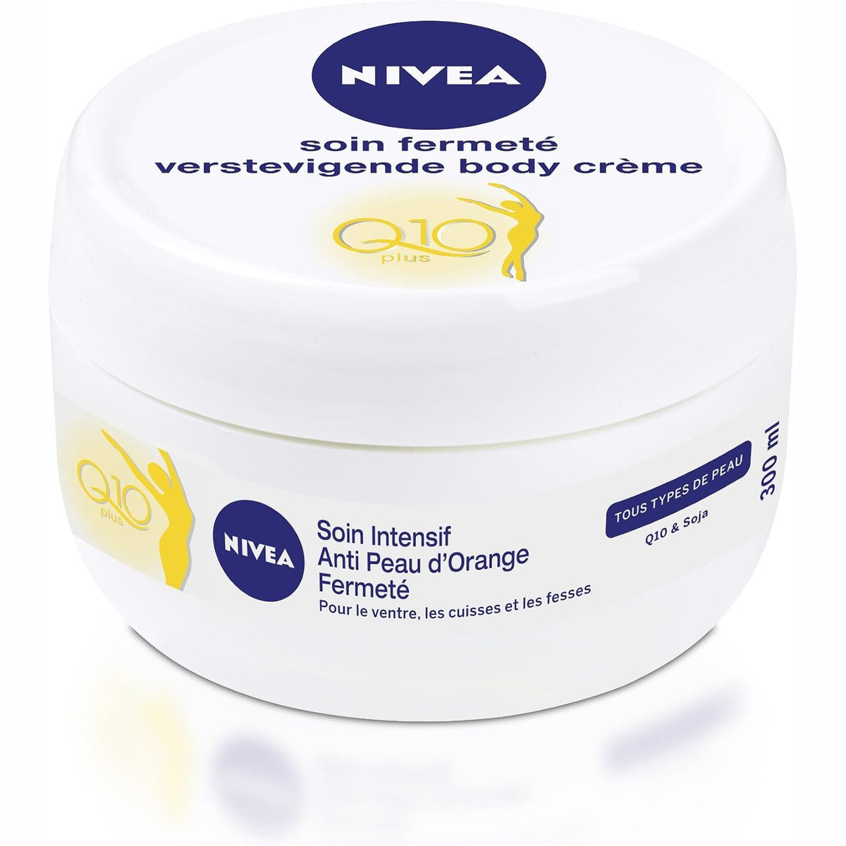 290317 - NIVEA Q10 - Balsam Trupi 4-në-1 Multi Power Forcues + Riformësues - 300 ml - Hidraton dhe Mbështet Elasticitetin e Lëkurës - Q10 dhe Ekstrakt Soje