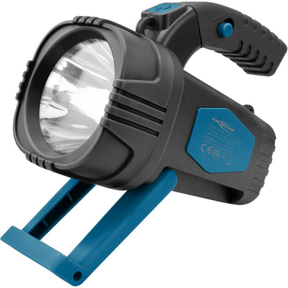 253258 - ANSMANN Dritë dore LED, rreze 200 m, kohëzgjatje 8 orë, mbështetëse, dorezë pistolete, ideale për kamping dhe punë