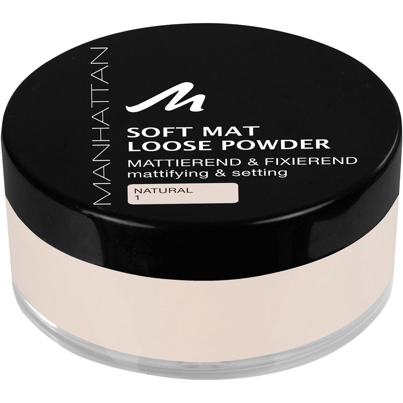 317700 - MANHATTAN Soft Mat Loose Powder, pudër e lirshme për matifikim, ngjyrë Natyrale 1, 20g