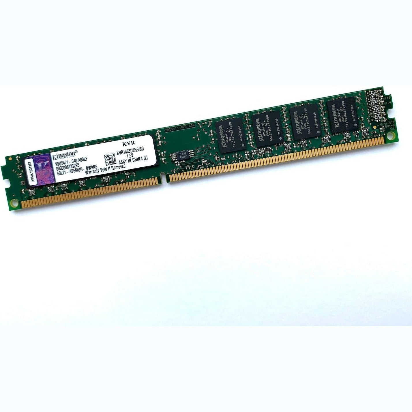 276827 - KINGSTON ValueRAM 4016138805765 Memorie PC KVR1333D3N9/8G 1x 8GB DDR3-RAM 1333MHz CL9 9-27