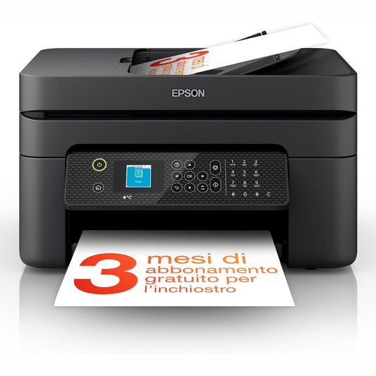 126270 - EPSON Workforce WF-2930DWF - Printer A4 me bojë shumëfunksional (Printim i dyanshëm, fotokopjim, skanim, faksim), Ekran LCD 3.7 cm, ADF, WiFi, Ethernet, printim celular dhe në cloud, AirPrint