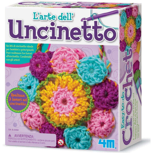 137181 - 4M - Seti Kreativ i Artit të Qepjes me Grepa për Fëmijë, Mëson për të Bërë Kapele, Çanta dhe Dekorime, Lojë Edukative për Artistët e Vegjël të Moshave 8+