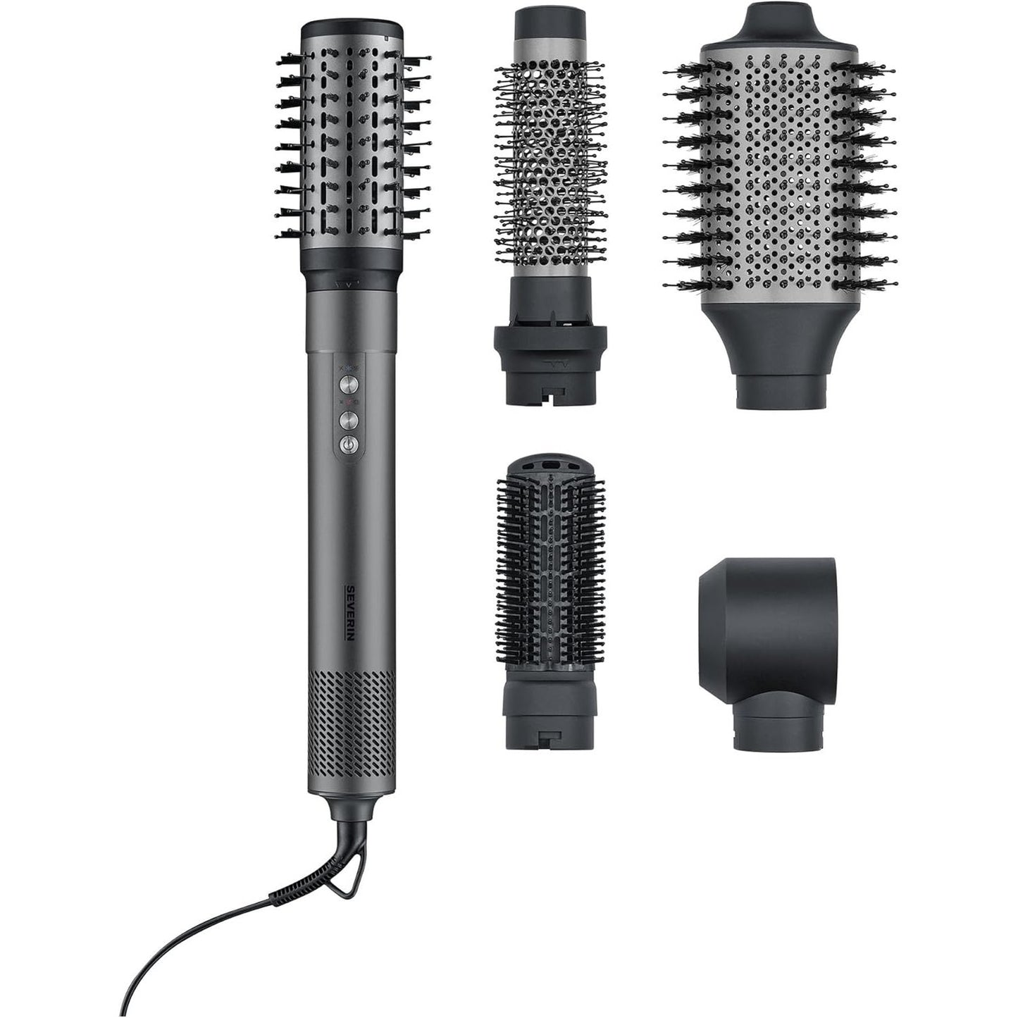 315351 - Furçë me ajër të nxehtë shumëfunksionale 5-në-1, 1500 W, e zezë, WL 0684, përfshin 5 aksesorë
