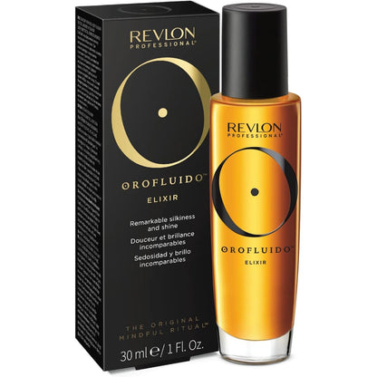 306837 - REVOLON PROFESSIONAL - Orofluido Argan Oil Elixir - 30ml - Kujdes Flokësh pa Shpëlarje - Vaj Argani - Vegan - Anti-Kaçurrela