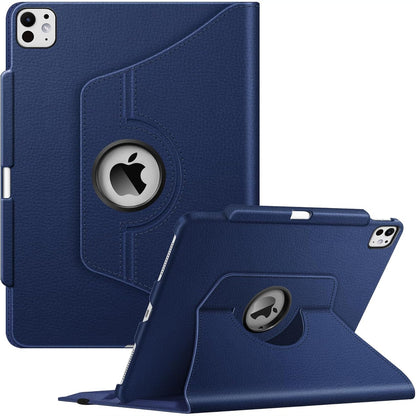274722 - FINTIE - Mbrojtëse për iPad Pro 13 inç M5/M4 (2025/2024) - Mbrojtëse Rrotulluese 360°, Mbulesë Automatike Gjumë/Zgjim, Blu Marine
