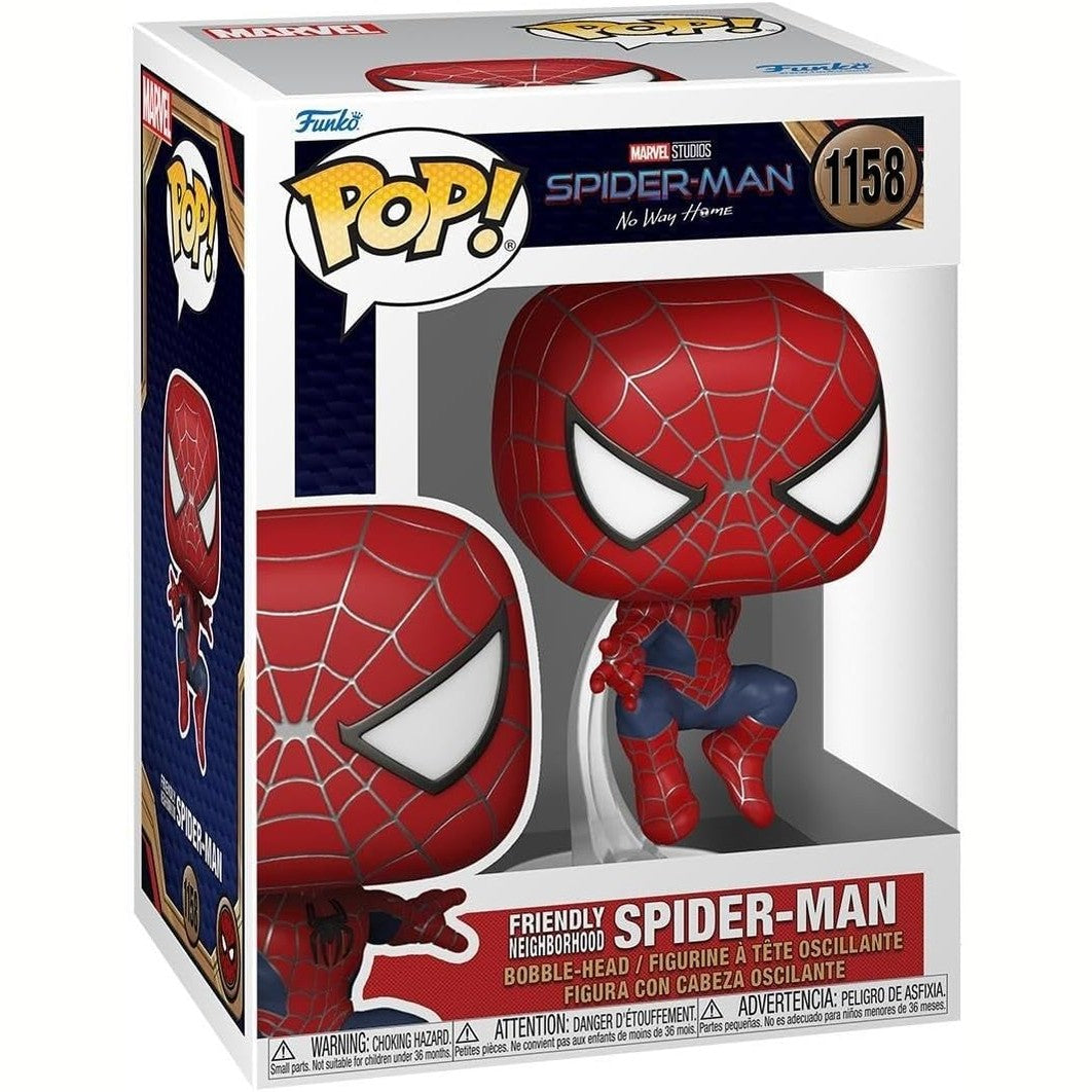 222698 - FUNKO POP! MARVEL: SPIDER-MAN NO WAY HOME 2021 - SPIDER-MAN - LEAPING SM2 - FIGURË PREJ VINILI PËR KOLEKSION - IDE PËR DHURATË - PRODUKTE ZYRTARE - LODRA PËR FËMIJË DHE TË RITUR - ADHURUES FILMASH