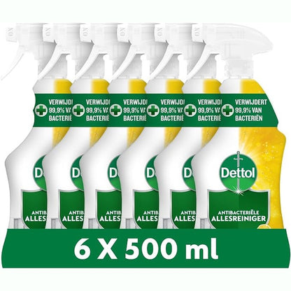 275622 - DETTOL Sprej Pastrues Gjithëpërdorimësh Agrume, 6 x 500 ml