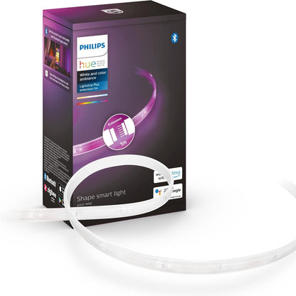 167858 - PHILIPS Hue White & Color Ambiance Lightstrip Plus Extension, Shirit LED 1m me 16 Milionë Ngjyrat, Kontroll i Dritës Nëpërmjet Zërit apo Aplikacionit