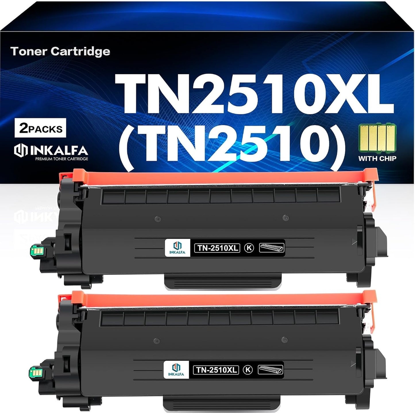 276707 - BROTHER Toner TN2510XL me çip i pajtueshëm për TN-2510XL TN-2510 XL – për HL-L2400DWE, HL-L2400DW, MFC-L2835DW, DCP-L2620DW