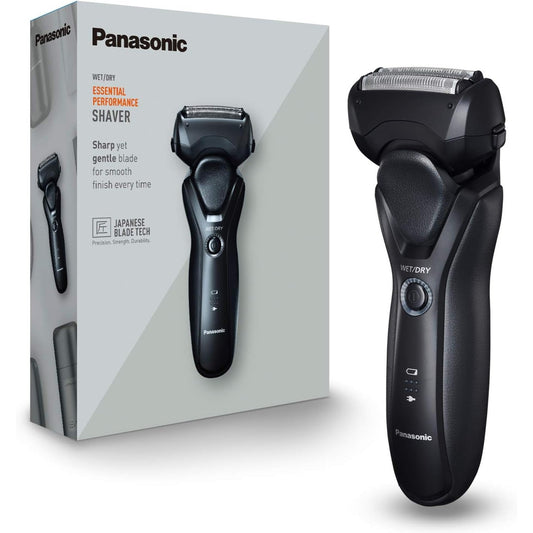 311097 - PANASONIC Briskë për meshkuj ES-RT37-K503, 3 tehe, e lagur dhe e thatë, kokë shumëdrejtimëshe, e zezë