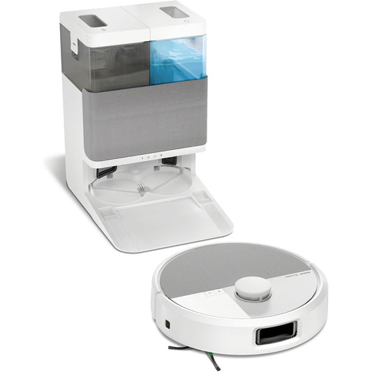 217002 - iRobot Roomba Plus 505 Combo Fshesë me korrent robotike + AutoWash Dock, 7000Pa, Clearview Pro LiDAR, Sfungjerë fshese DualClean, SmartScrub, E bardhë