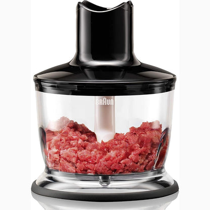 288366 - BRAUN Shtojcë për copëtim MQ 30, Aksesori i blenderit të dorës, 500 ml, 220 volt, i zi