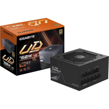 299067 - GIGABYTE UD750GM PG5 V2, Furnizim me energji, PCIe Gen 5.1, 80 Plus Gold, Dizajn plotësisht modular, Ventilator 120 mm, Kompatibël me ATX 3.1, Prizë EU