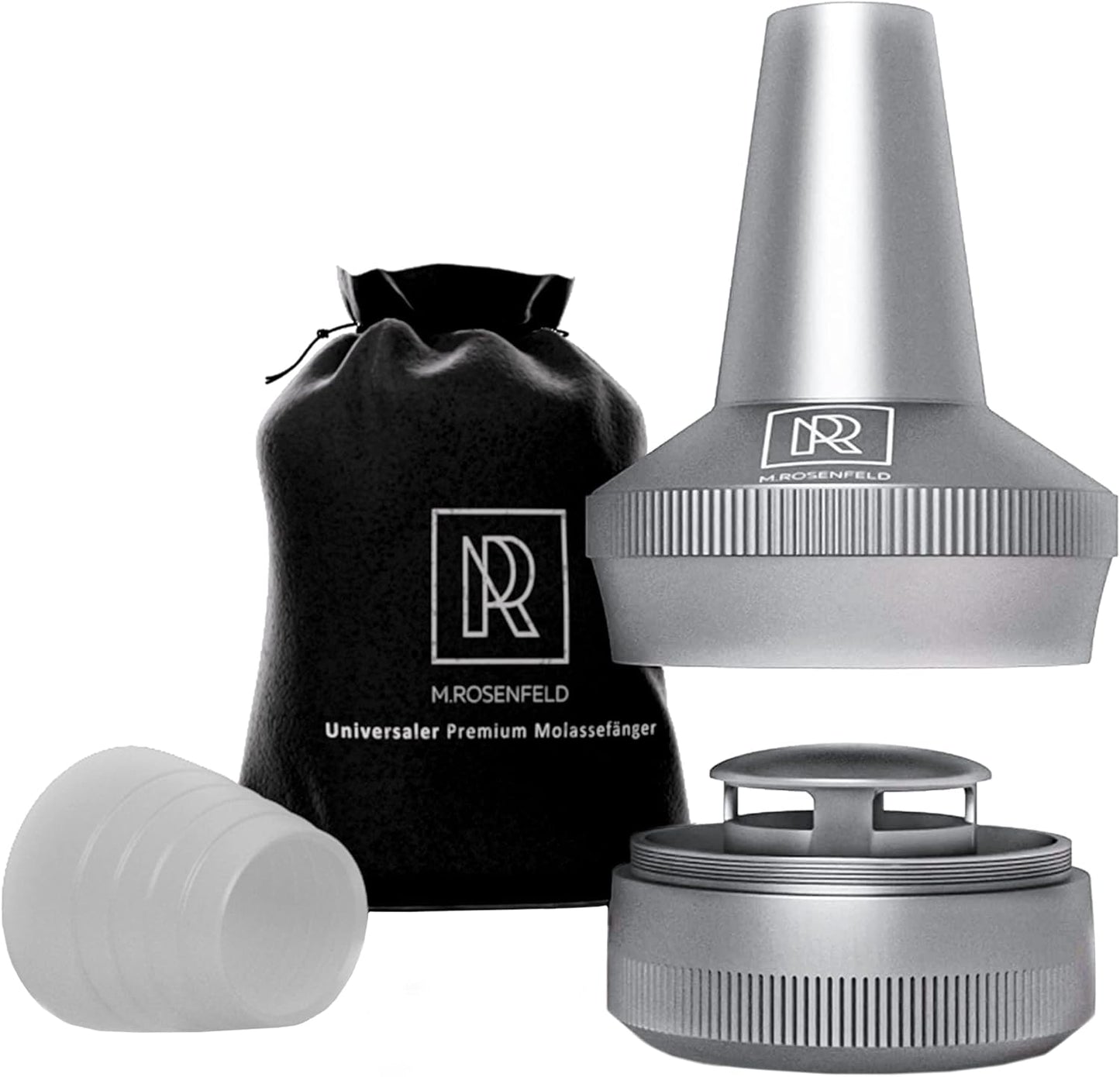 220547 - M. ROSENFELD Mbajtëse Melase për Shisha Metalike me Fije – Apollo Universal, alumini, përshtatës për paraftohës