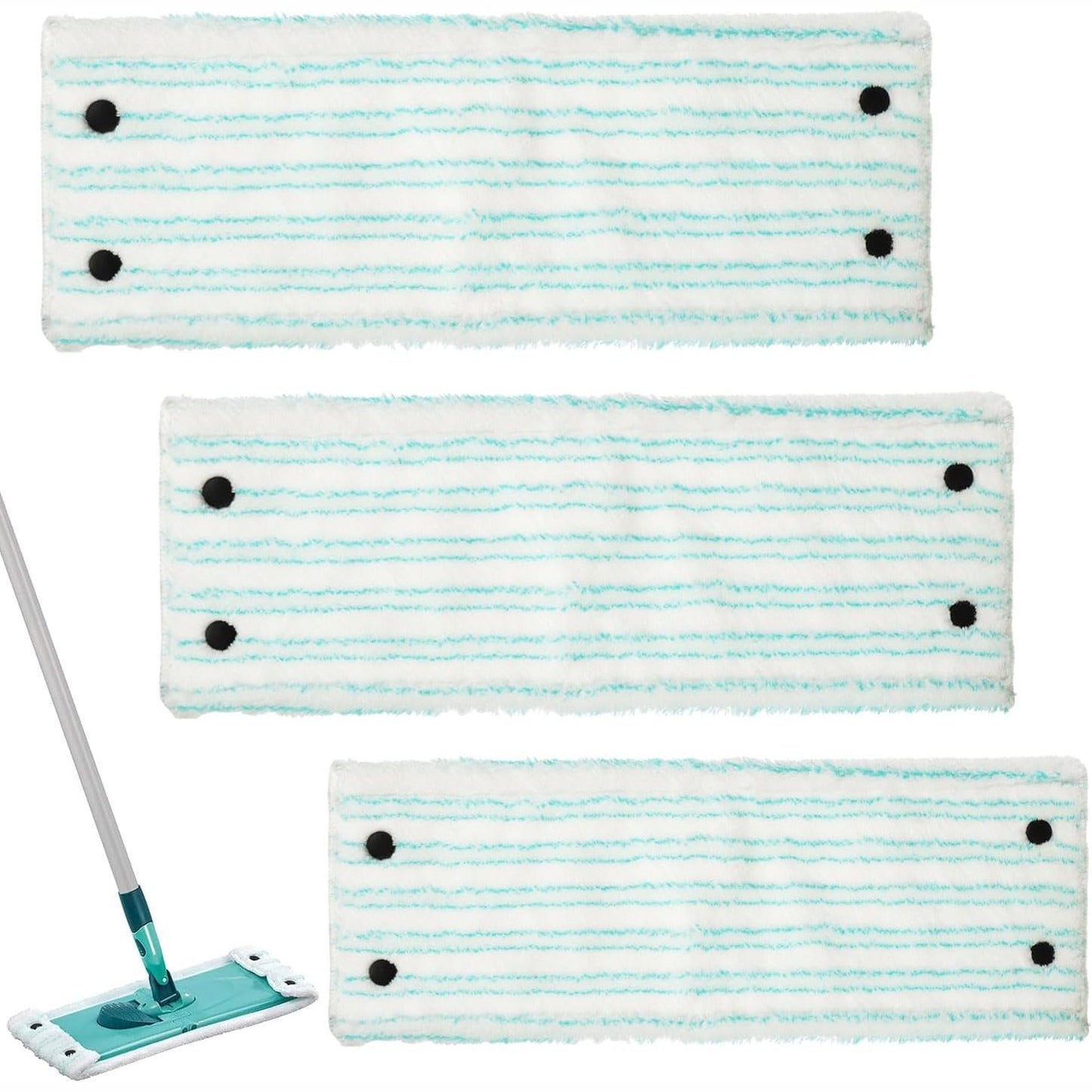 216582 - KIT MBULESE MOPI EPLZON ME 3 PJESË PËR MOPIN E DYSHEMESË LEIFHEIT COMBI/CLEAN TWIST M MICRO DUO, DIMENSIONE: 42 x 15 cm, MBULESE PREJ LECKE MIKROFIBRE