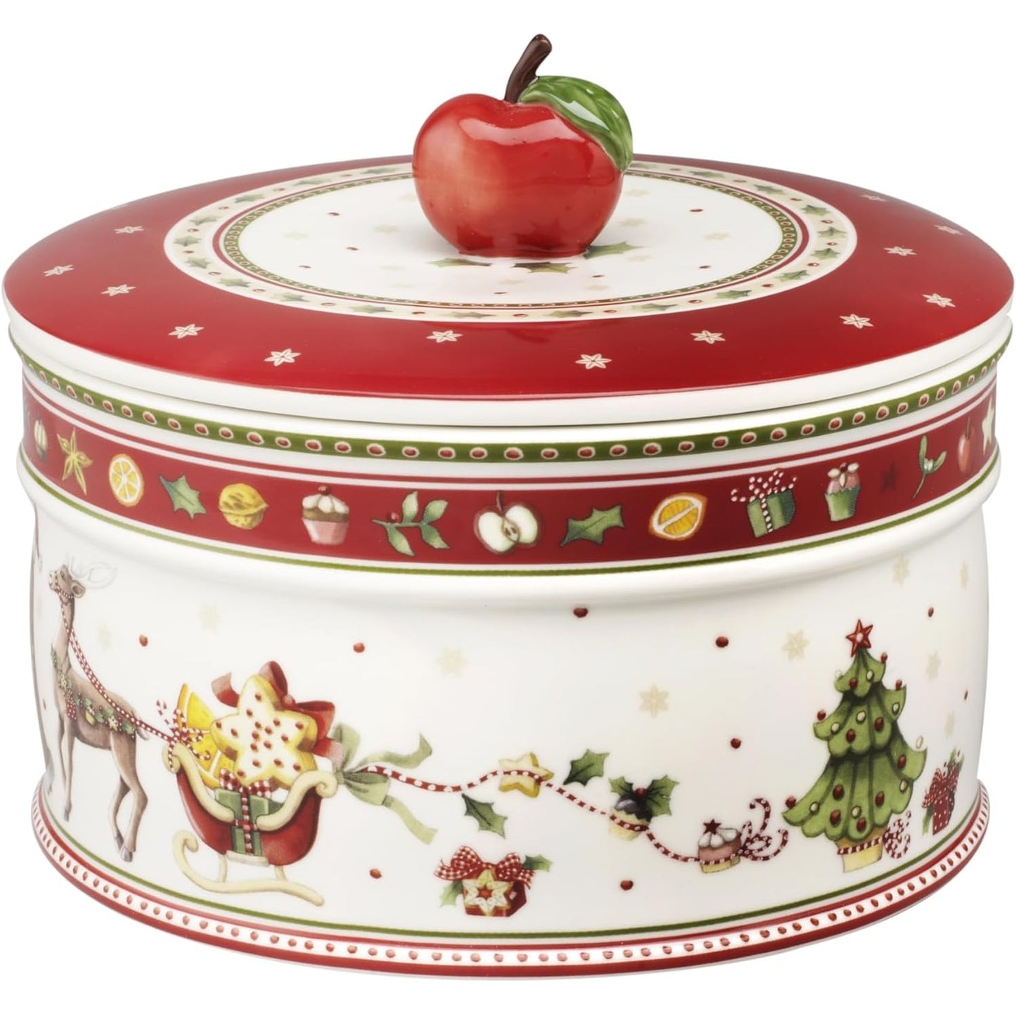 183241 - VILLEROY & BOCH - Kuti e madhe për biskota Winter Bakery Delight, porcelan premium, shumëngjyrëshe
