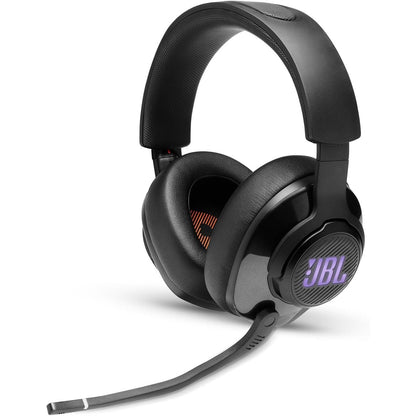 309541 - JBL QUANTUM 400 - Kufje për Lojëra Over-Ear, lidhës 3.5 mm dhe USB, mikrofon i palosshëm, tingull QuantumSurround, të zeza