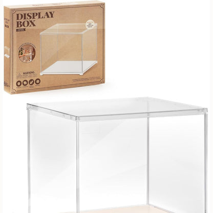257242 - ROWOOD Vitrinë Ekspozuese prej Akriliku, 29 x 24 x 24 cm, Kuti Ekspozuese Transparente, Rezistent ndaj Pluhurit