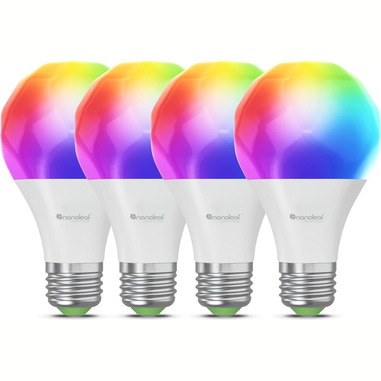 221353 - NANOLEAF Llampa WLAN E27, 4 llamba LED RGBW, 16 milion ngjyra, Kontroll me Aplikacion dhe Zë, Pajtueshmëri me Alexa, Apple dhe Google Home