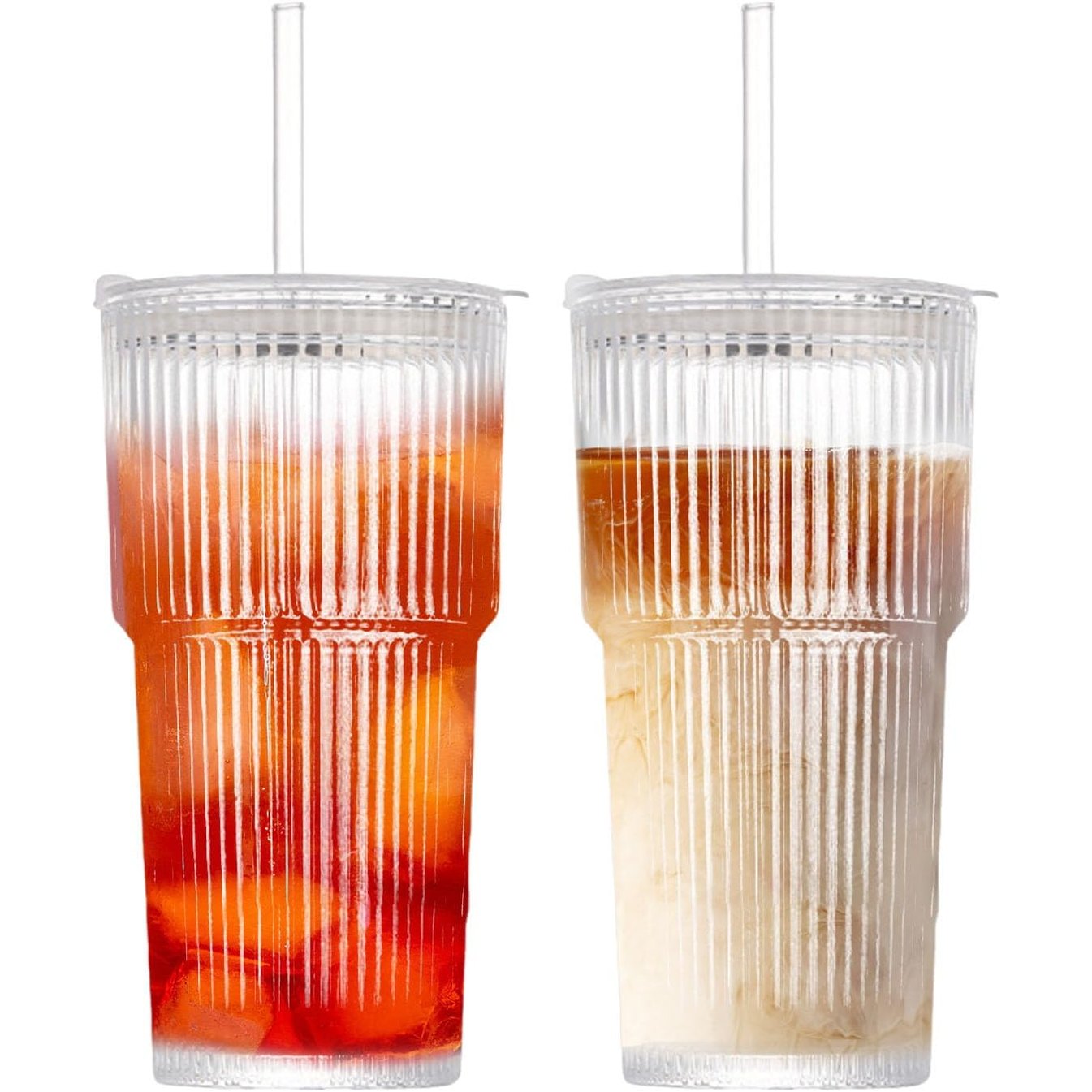 225228 - Henrrida Gotë me 2 copë me kapak dhe kashtë, ndërtim hermetik dhe i papërshkueshëm nga uji 600 ml, i sigurt për lavastovilje 20 oz