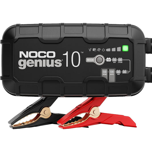 312490 - NOCO Karikues Baterie GENIUS10 10A për Makinë dhe Motoçikletë 6V/12V, Desulfator për Bateri AGM, Litium (LiFePO4) dhe Start-Stop