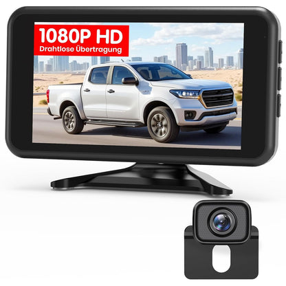 276120 - AUTO-VOX Kamera Backup Pa Tel, Monitor 5" 1080P, Dy Kanale, Instalim 30 Minuta, Transmetim Dixhital Pa Tel i Stabil, IP69K, Rezistencë ndaj Ujit, Shikim Natën, për SUV, Kamionë, Makina, Kamionçina, Rimorkio