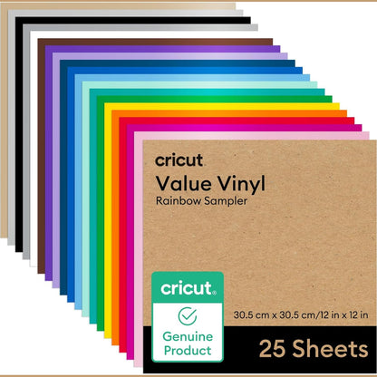 187939 - CRICUT™ - Vinil Ekonomik, Koleksioni Rainbow, 25 njësi