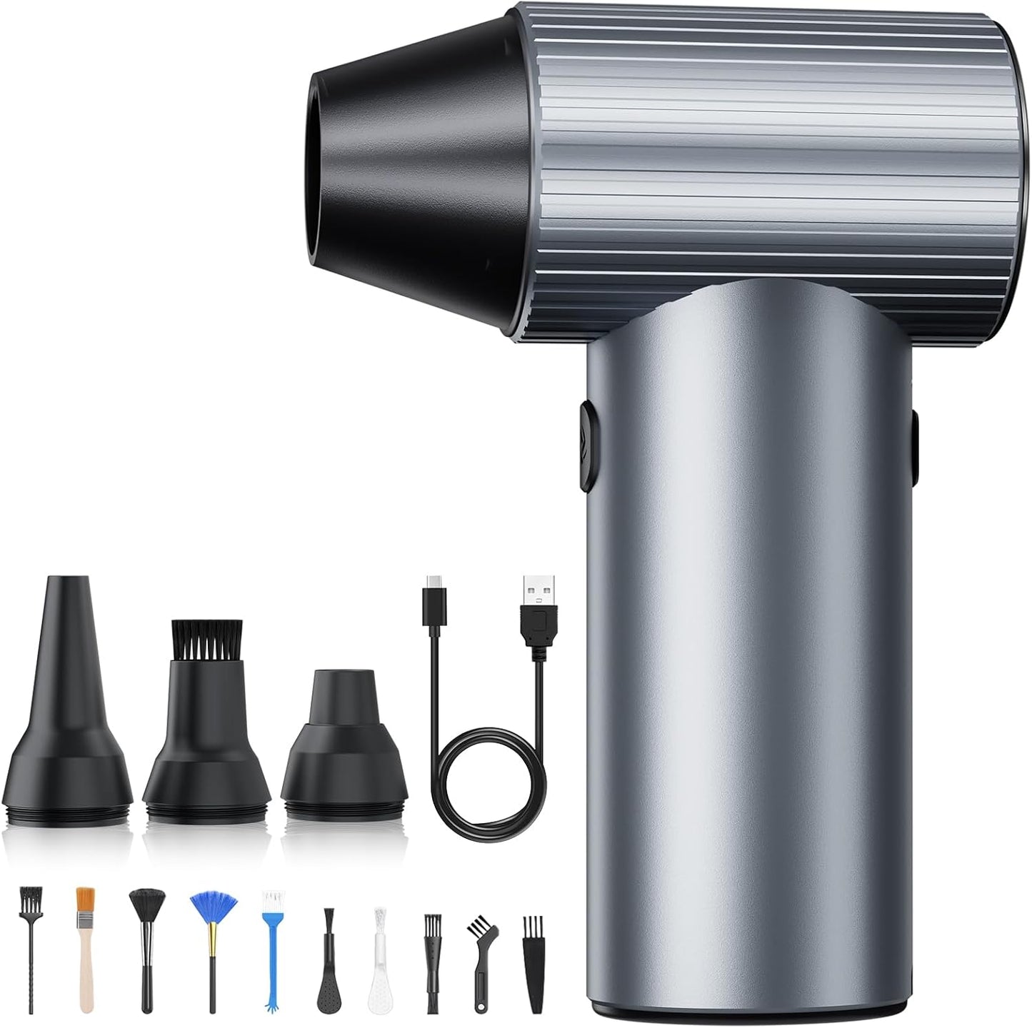 135049 - SALCAR Fryrëse Elektrike Pluhuri Portative me 3 Shpejtësi, Kohë Punimi Ultra të Gjatë, për Përdorim në PC, Makinë, Jashtë dhe Shtëpi