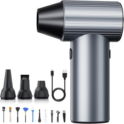 135049 - SALCAR Fryrëse Elektrike Pluhuri Portative me 3 Shpejtësi, Kohë Punimi Ultra të Gjatë, për Përdorim në PC, Makinë, Jashtë dhe Shtëpi