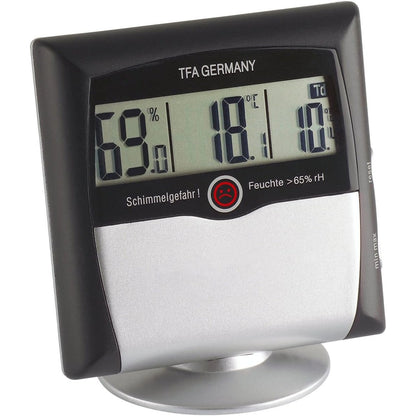 313416 - TFA DOSTMANN Termo-higrometër dixhital Comfort Control, 30.5011, me alarm myku, gri-zi