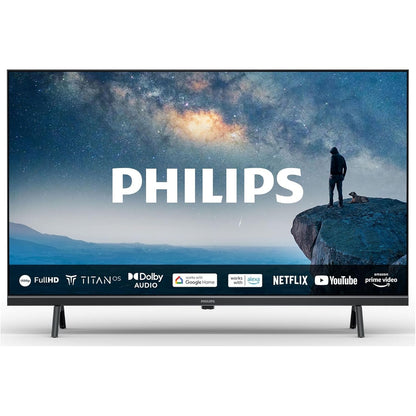 295024 - PHILIPS 32PHS6009, HD LED Smart TV, Ekran 32 inç, HD Titan OS, Dolby Digital, Funksionon me Alexa dhe Google Assistant, E zezë mat