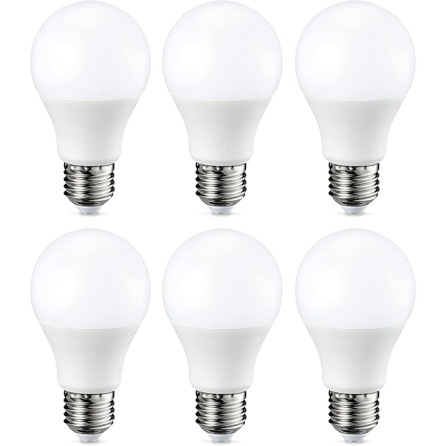 240968 - AMAZON BASICS Llambë LED E27, 8.5W (zëvendëson 60W), e bardhë e ngrohtë, me errësim - 6 copë (1 pako)