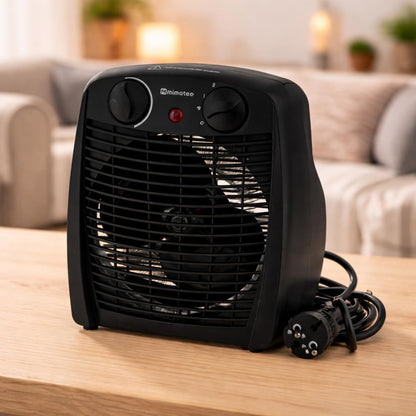 322487 - M MIMOTEC Ngrohës elektrik me ventilator 2000W, ngrohje dyshemeje portative, fuqi e dyfishtë 1000/2000W, zhurmë e ulët <53 dB, IP20, për dhoma deri në 20 m²
