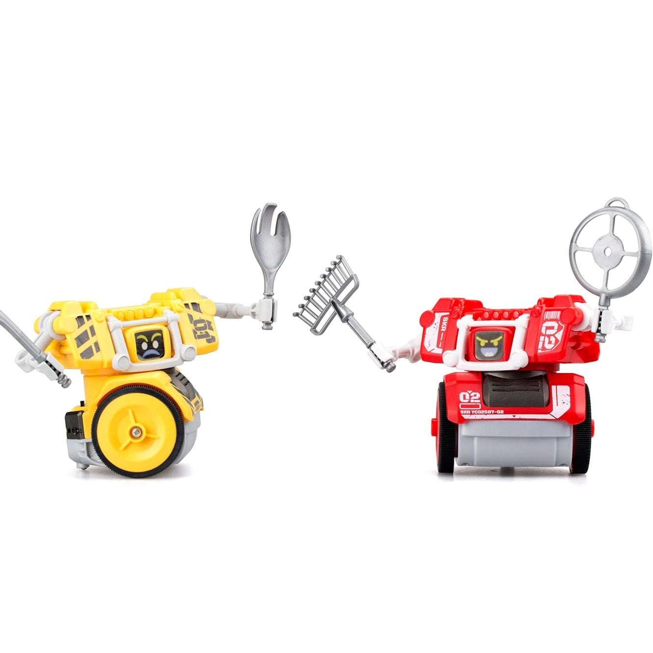 187428 - YCOO - Pako e 2 Robotëve të Interaktivë STREET KOMBAT, me Efekte Zëri dhe Dritë, Madhësi 14cm