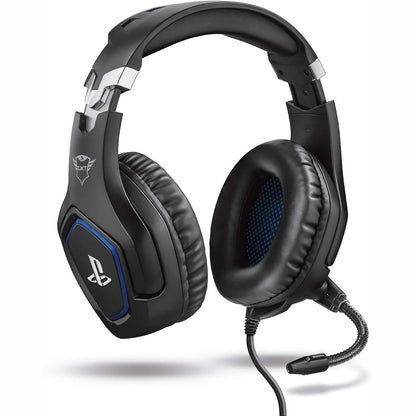 295784 - TRUST GXT 488 FORZE KUFJE PËR LOJËRA, PS4/PS5, Mikrofon i Hapshëm, Shirit Koke të Rregullueshëm, 3.5 mm, Kufje me Tel, të Zeza