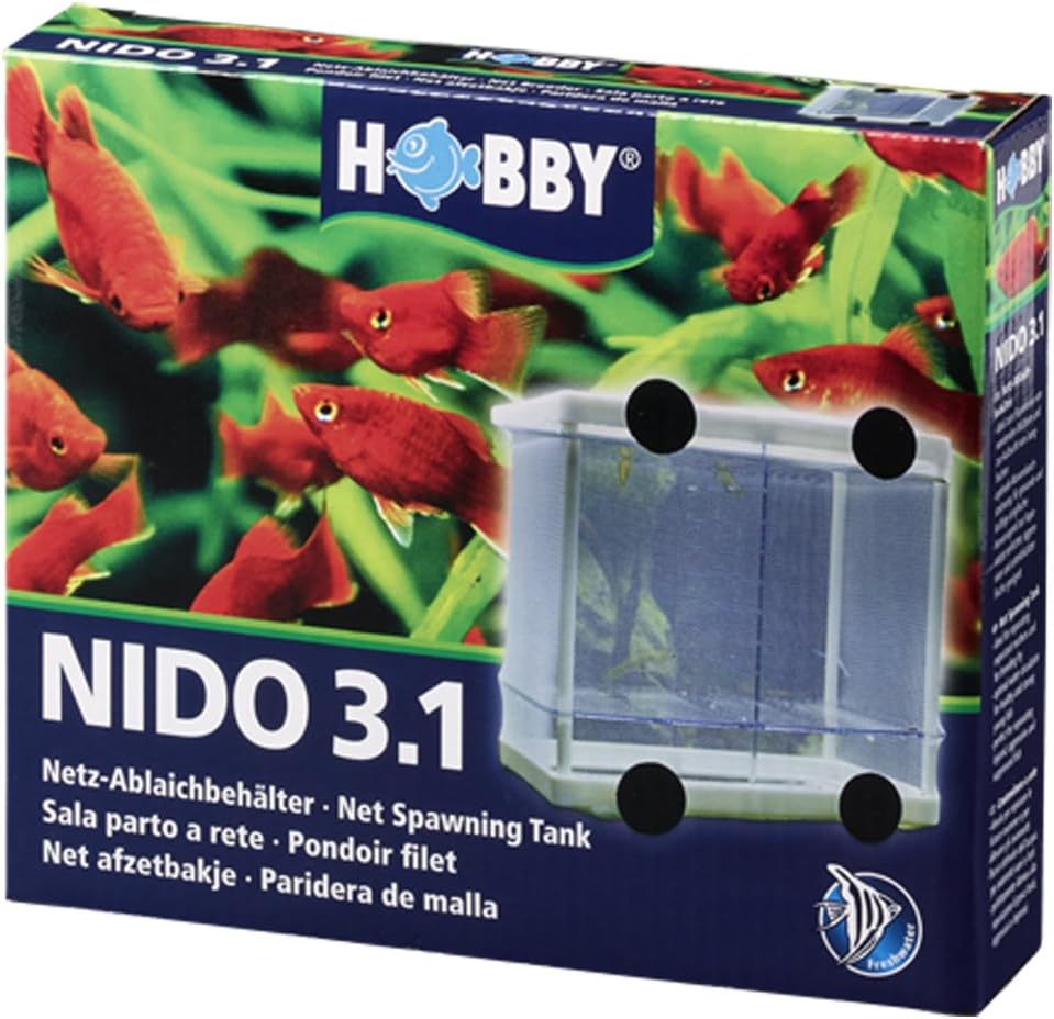 225186 - HOBBY Nido 3.1, Enë rrjete 16x16x14 cm për vezët e peshqve, ndarjen e peshqve shtatzënë, aksesorë për akuariume