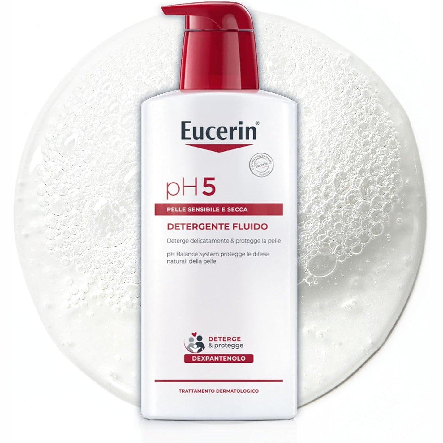 272397 - EUCERIN Pastrues i lëngshëm pH5 400ml, Pastrues i butë për fytyrën dhe trupin, Xhel dushi pa sapun për lëkurë të thatë dhe të ndjeshme