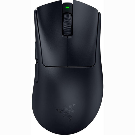 272718 - RAZER DEATHADDER V4 PRO – Maus ergonomik pa tel për sporte elektronike, ultra i lehtë - 56g - 2.4 GHz Hyperspeed - Sensor Focus Pro 45K - 8K Hz Polling - Çelësa optikë Gen-4 - PC/Mac | E zezë