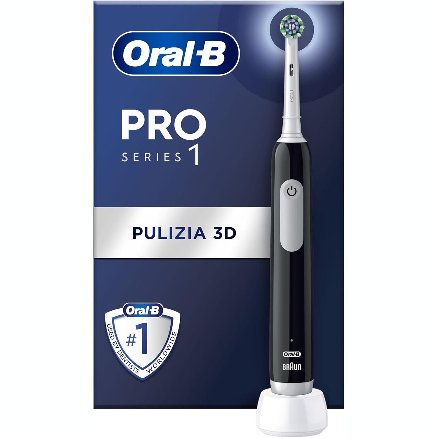 271359 - ORAL-B Pro Series 1 Furçë dhëmbësh elektrike e rikarikueshme, e zezë, me 1 kokë zëvendësuese