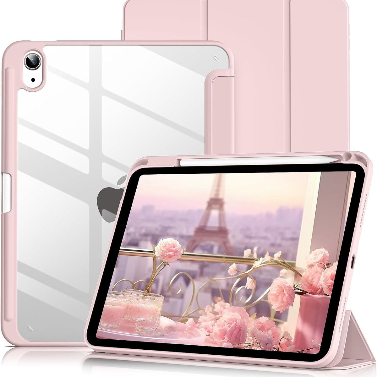 300094 - LSMMPBA Mbulesë për iPad (A16) Gjenerata e 11-të 2025, Mbulesë Mbrojtëse Rezistente ndaj Goditjeve, 10.9 inç, Rozë.