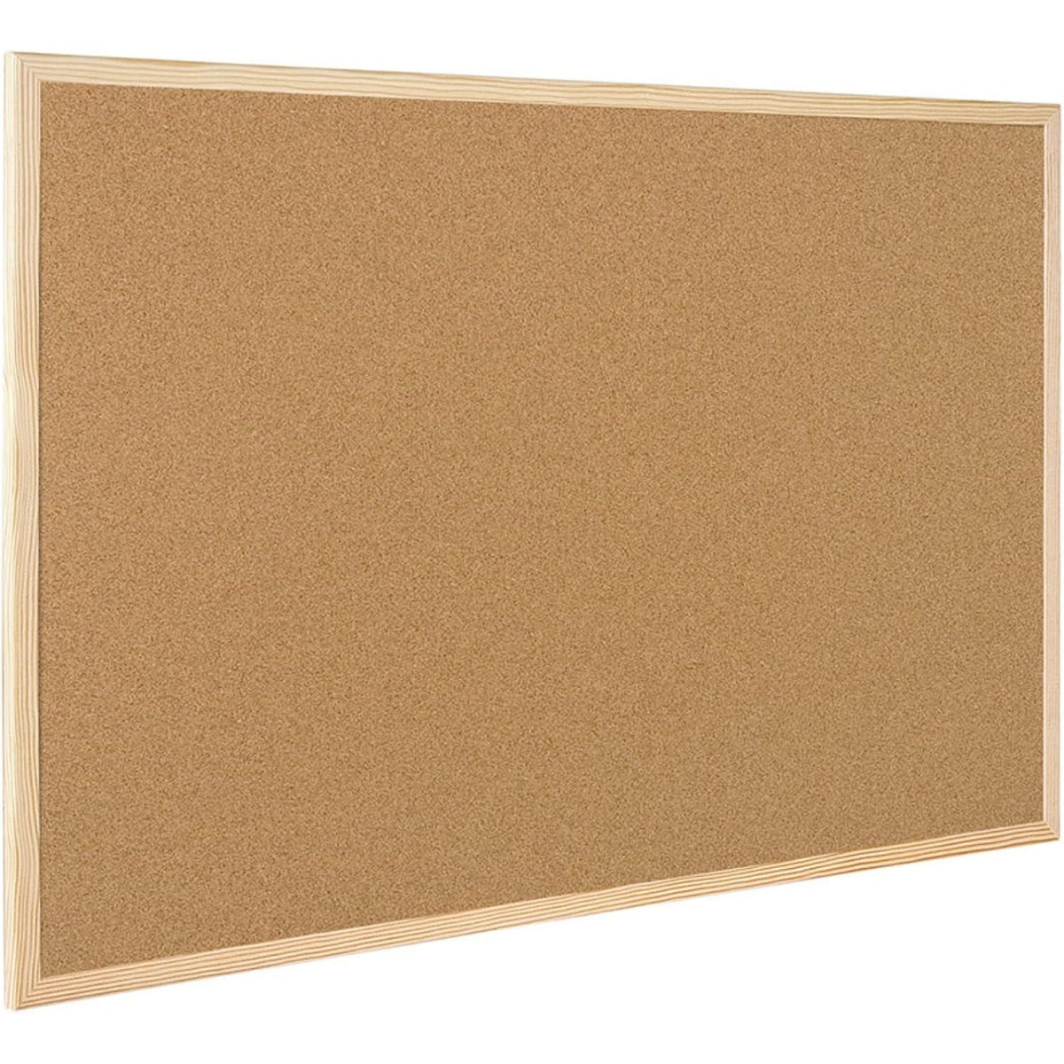 309197 - RAYLU Letër - Karton tape i montuar në mur me kornizë druri pishe, kunja shtytëse dhe komplet montimi, panel tape natyral, tabelë njoftimesh prej tape (40 x 30 cm)