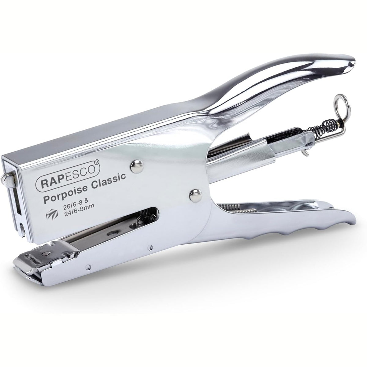 296054 - RAPESCO Kapëse klasike R81000A3 Porpoise, kapacitet 45 fletë, krom