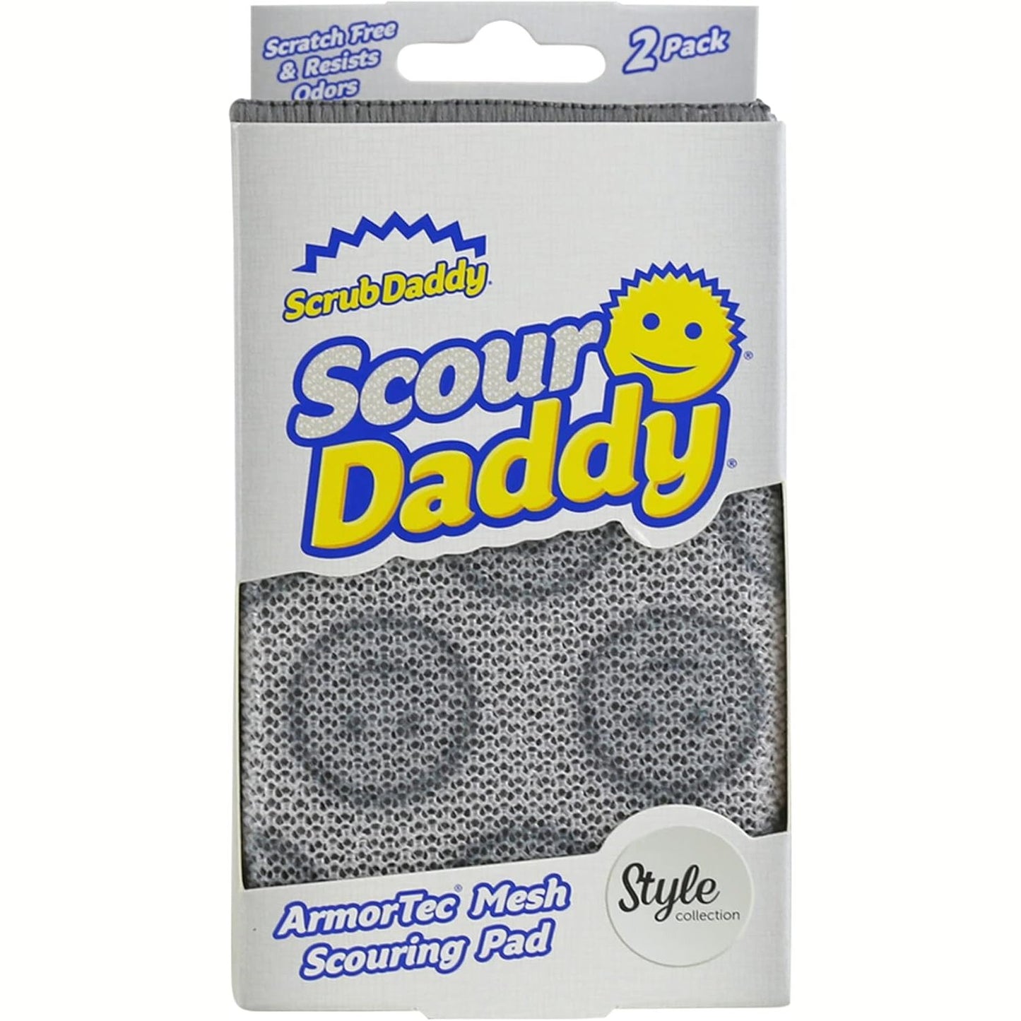 290519 - Scrub Daddy, sfungjer fërkues pa gërvishtje, alternativë ndaj pastruesve metalikë, pako me 2 copë