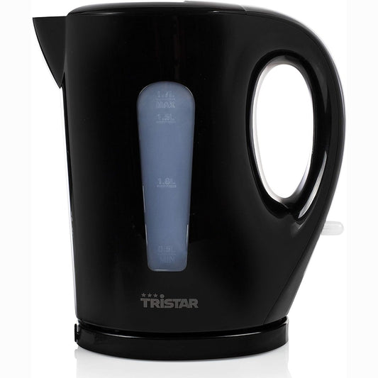 277522 - TRISTAR Çajnik 1.7 L, 2200 W, Shenja të Nivelit të Mbushjes, Kontrollues Strix, WK-3384, i Zi