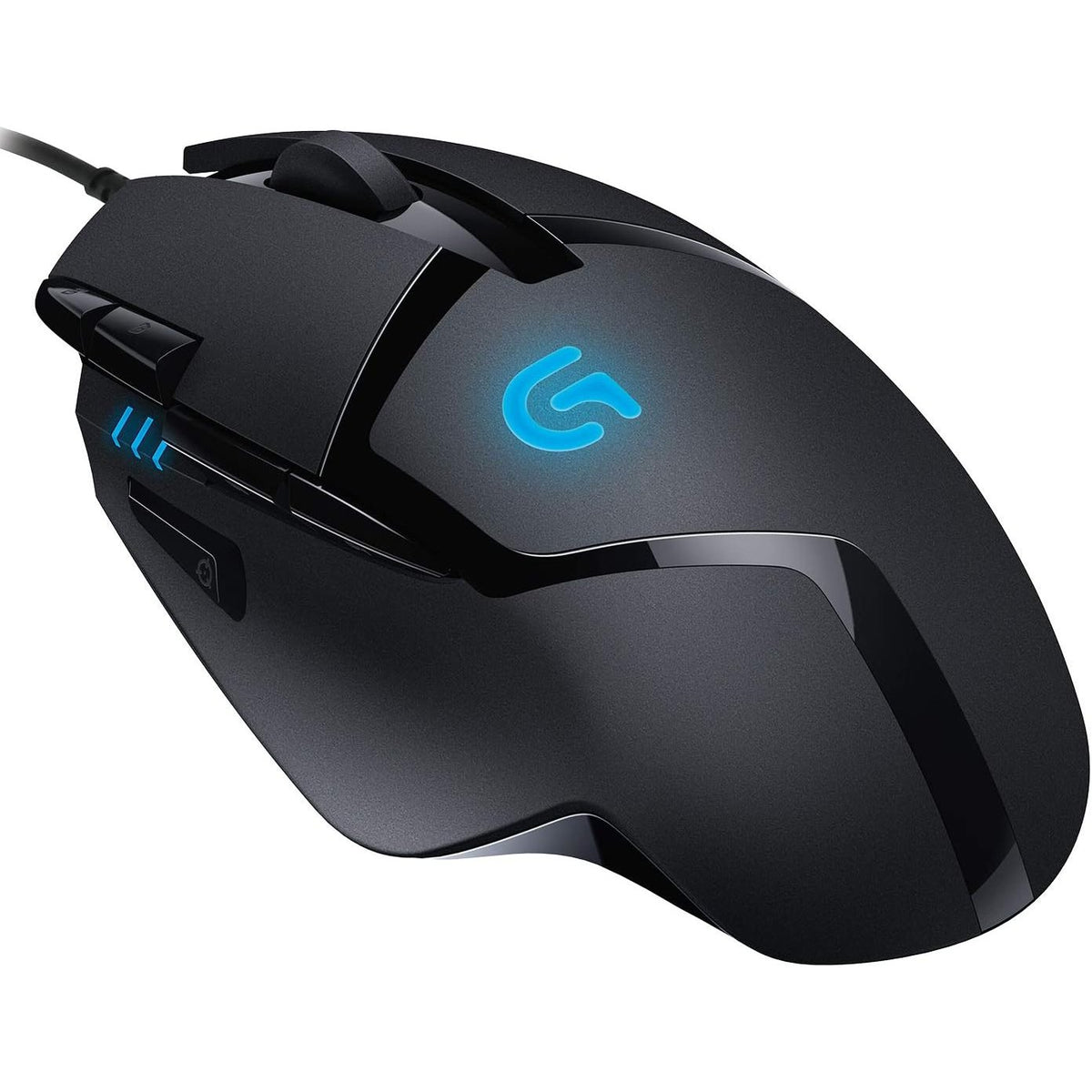 319797 - LOGITECH Maus për lojëra G402 Hyperion Fury me sensor optik 4K DPI, 8 butona të programueshëm, Buton ndërrimi DPI, Procesor ARM 32-bit, i lehtë, PC/Mac